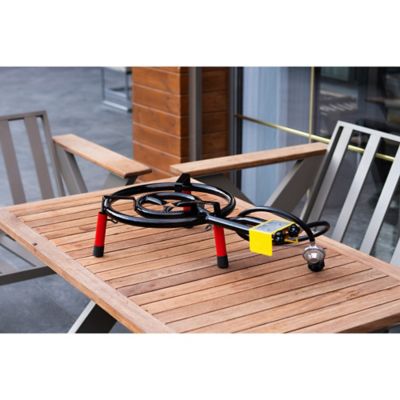 Image showing  Flame Series Classic Kit with 16-In. Dual-Ringed Gas Burner and Tabletop Stand