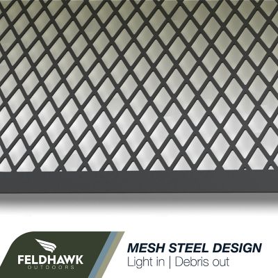 Image showing  Window Well Covers Powder Coated RoUnd Shaped Semi-Universal 17 in.x39 in.