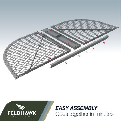 Image showing  Window Well Covers Powder Coated D - Shaped Semi-Universal Fit 26 in. x 64 in.