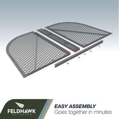 Image showing  Window Well Covers Powder Coated D - Shaped Semi-Universal Fit. 38 in. x 52 in.