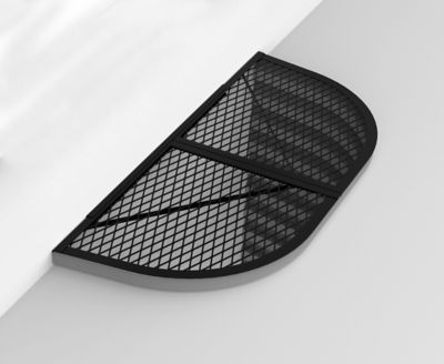 Bjorn Woodworks Window Well Covers Powder Coated D - Shaped Semi-Universal Fit 26 in. x 66 in.