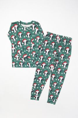 American Farm Company Kid's Santa Cows & Snowflakes Toddler/Youth Pajama Set