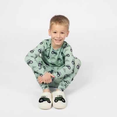 Image showing  Kid's AFC Green Tractor Toddler/Youth Bamboo Pajama Set
