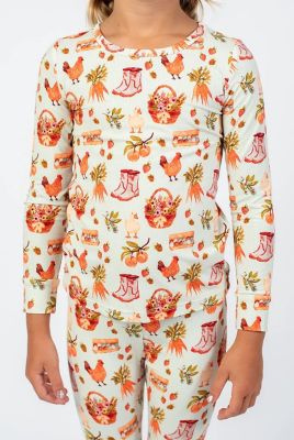 Image showing  Kid's Farmer's Market Toddler/Youth Bamboo Pajama Set