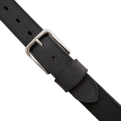 Image showing  Double-Needle Stitch Leather Belt, 1-3/8 in.
