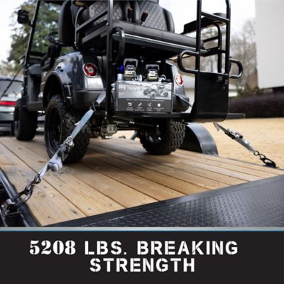 Image showing  1.5 in. x 8 ft. Grey Heavy Duty Ratchet Strap, 2-Pack Kit