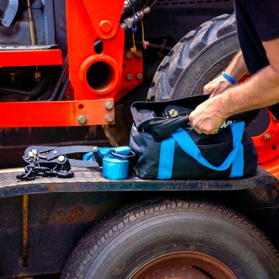 Image showing  2 in. x 96 in. Blue Heavy Duty Strap, 4-Pack Kit