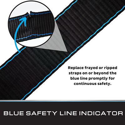 Image showing 5 th Tie Down 2 in. x 43 in. Retractable Boat Transom Straps, 2 pk. Kit