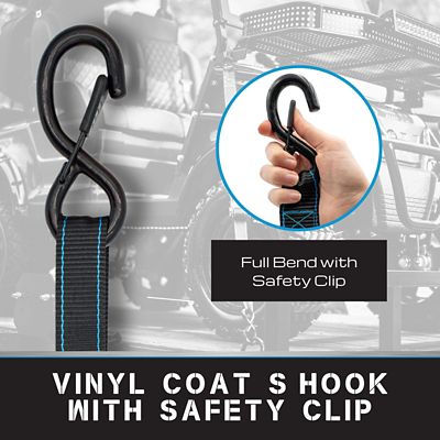 Image showing  1 in. x 15 ft Black Ratchet Strap, 4 pk. Kit