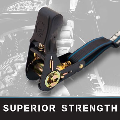 Image showing  1 in. x 15 ft Black Ratchet Strap, 4 pk. Kit