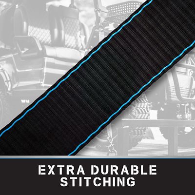 Image showing  2 in. x 36 in. Black Heavy Duty Axle Strap, 4-Pack Kit