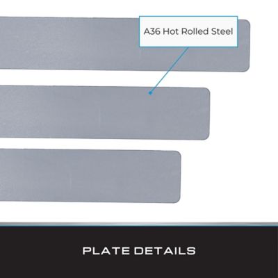 Image showing  Steel Plate, 12 in. x 2 in. x 1/8 in. (8 pk.)