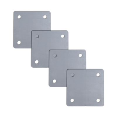 Tie Down Steel Mounting Plate with Holes, 5 in. x 5 in. x 1/4 in. (4 pk.)