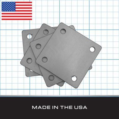 Image showing  Steel Mounting Plate with Holes, 5 in. x 5 in. x 1/4 in. (4 pk.)