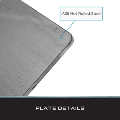 Image showing  Steel Plate, 4 in. x 4 in. x 3/16 in. (4 pk.)