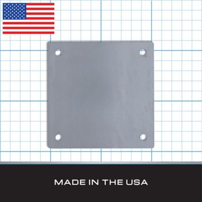 Image showing  Steel Mounting Plate with Holes, 10 in. x 10 in. x 1/4 in. (1 pk.)
