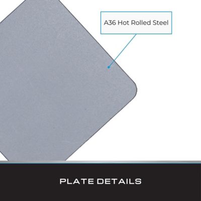 Image showing  Steel Plate, 3 in. x 3 in. x 1/8 in. (6 pk.)