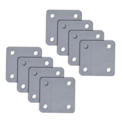 Tie Down Steel Mounting Plate with Holes, 3 in. x 3 in. x 3/16 in. (8 pk.)
