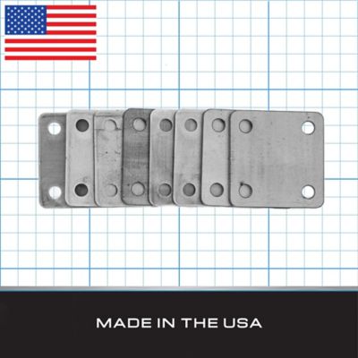 Image showing  Steel Mounting Plate with Holes, 3 in. x 3 in. x 3/16 in. (8 pk.)