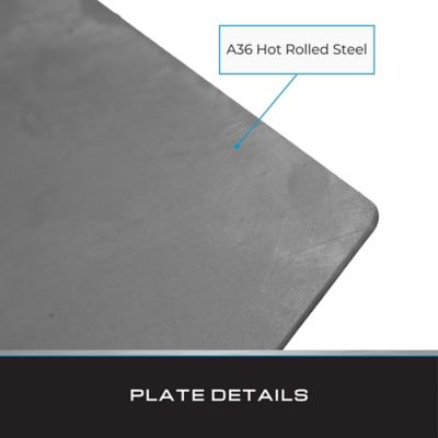 Image showing  Steel Plate, 10 in. x 10 in. x 1/8 in. (4 pk.)