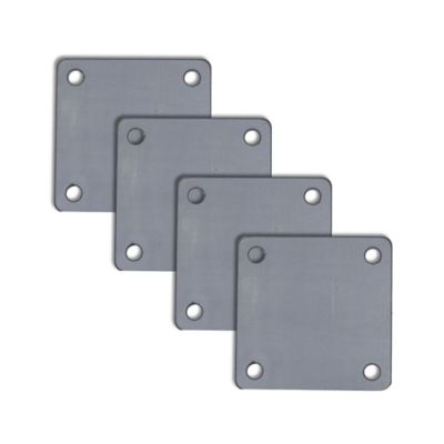 Tie Down Steel Mounting Plate with Holes, 4 in. x 4 in. x 1/4 in. (4 pk.)