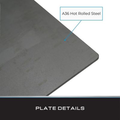 Image showing  Steel Plate, 8 in. x 12 in. x 1/8 in. (4 pk.)