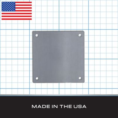 Image showing  Steel Mounting Plate with Holes, 12 in. x 12 in. x 1/4 in. (1 pk.)