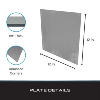 Image showing  Steel Plate, 12 in. x 12 in. x 1/8 in. (2 pk.)