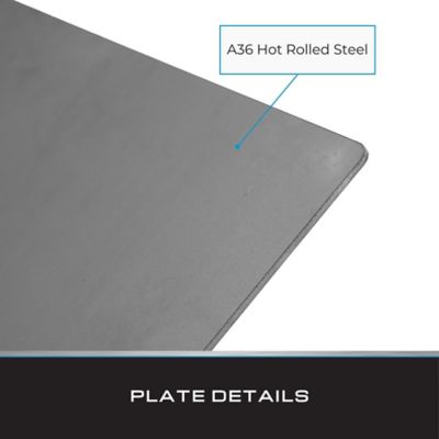 Image showing  Steel Plate, 12 in. x 12 in. x 1/8 in. (2 pk.)