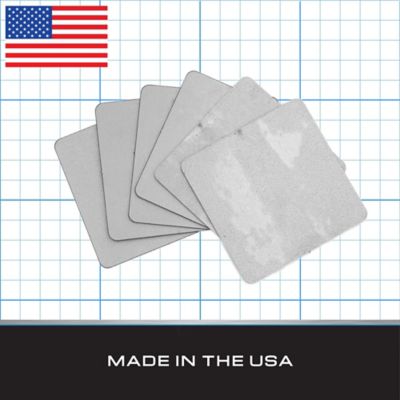 Image showing  Steel Plate, 4 in. x 4 in. x 1/8 in. (6 pk.)