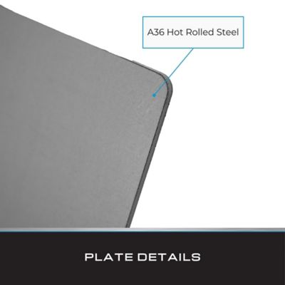 Image showing  Steel Plate, 4 in. x 4 in. x 1/8 in. (6 pk.)