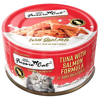 Fussie Cat Tuna with Salmon in Goat Milk