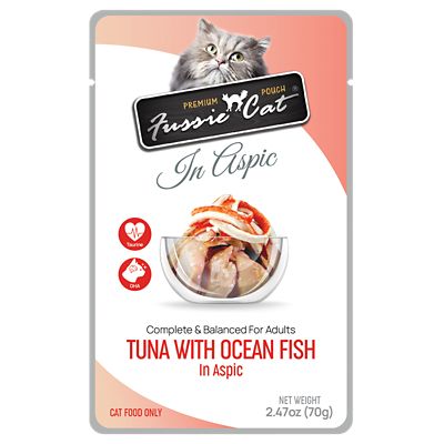 Fussie Cat Tuna with Oceanfish in Aspic Pouches
