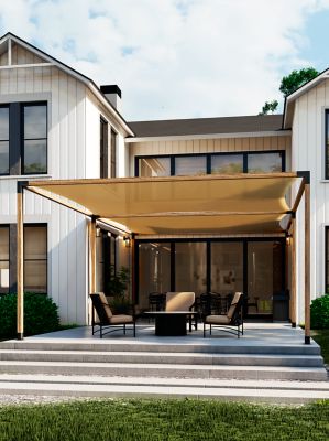 Image showing  4x4 4-Way pergola extender bracket kit