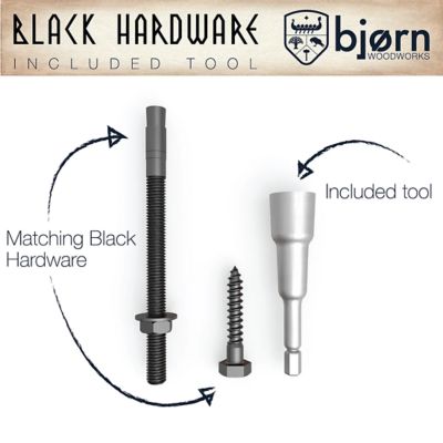 Image showing  4x4 Black 5 degree Pergola Brackets & Lean to Kit