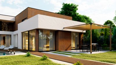 Image showing  4x4 Wall-Mounted Pergola Bracket Kit