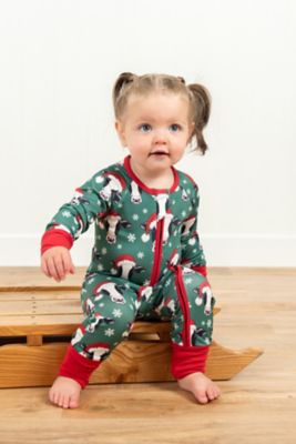 Image showing  Santa Cows & Snowflakes Christmas Baby Zippy