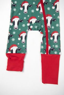 Image showing  Santa Cows & Snowflakes Christmas Baby Zippy