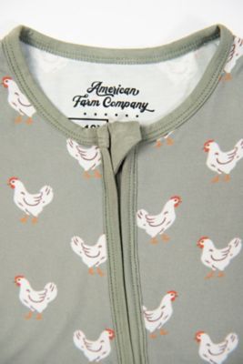 Image showing  Sage Chicken Bamboo Baby Zippy