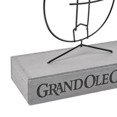 Image showing  Grand Ole Opry Wire Guitar Tabletop Sculpture with Wooden Base
