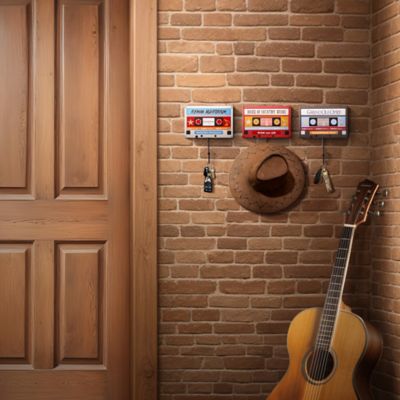 Image showing  Grand Ole Opry Wooden Cassette Tape Wall Hook Set