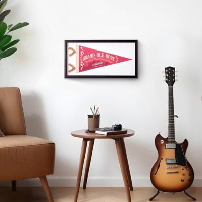 Image showing  Grand Ole Opry Printed Linen Pennant in Shadowbox Frame