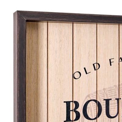 Image showing  Framed Good Times Bourbon Bar Wall Decor