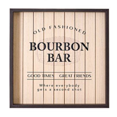 Image showing  Framed Good Times Bourbon Bar Wall Decor