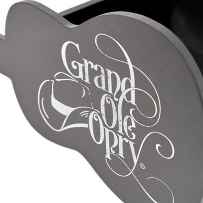 Image showing  Grand Ole Opry Guitar Shaped Wooded Storage Crate