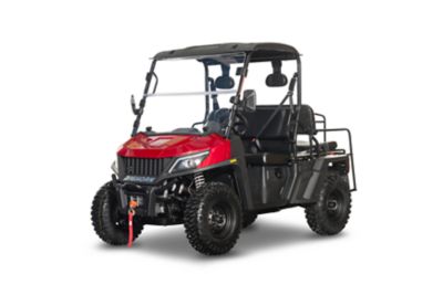 Bighorn Explorer 450 T4 4 Passenger 4x4 4WD EFI Side by Side UTV, Red