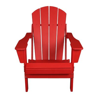 Image showing  HDPE Folding Chair-Red
