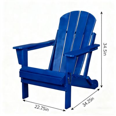 Image showing  HDPE Folding Chair-Blue