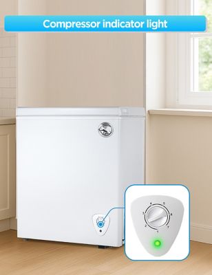 Image showing  2.8 Cu. Ft. Compact Chest Freezer