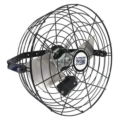 Image showing  18 In. 3-Speed Indoor Tilting Wall Mount Poultry Fan, Black